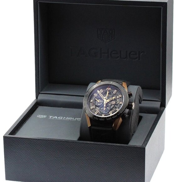 TAG HEUER Carrera CAR2A5A Date Chronograph skeleton Automatic Men's Watch_895379 - Picture 3 of 7